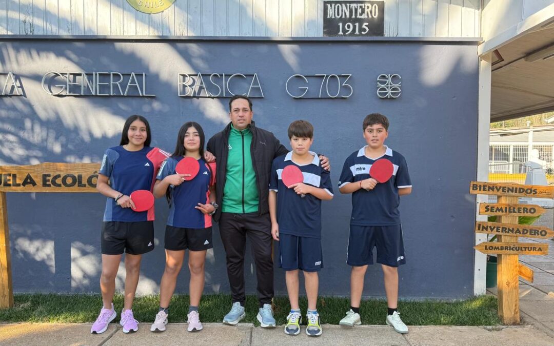 Escuela Ecológica Rosita O’Higgins se corona campeona comunal de tenis de mesa en ambas categorías